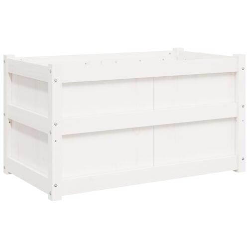 Plantekasser 2 stk. massivt fyrretræ hvid