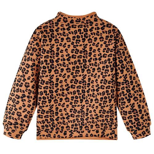 Sweatshirt til børn str. 92 cognacfarvet