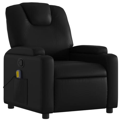 Massagestol kunstlæder sort