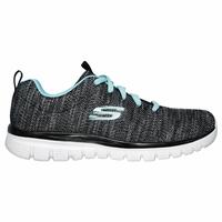 Sportssneakers til damer Skechers Graceful Twisted Sort 36