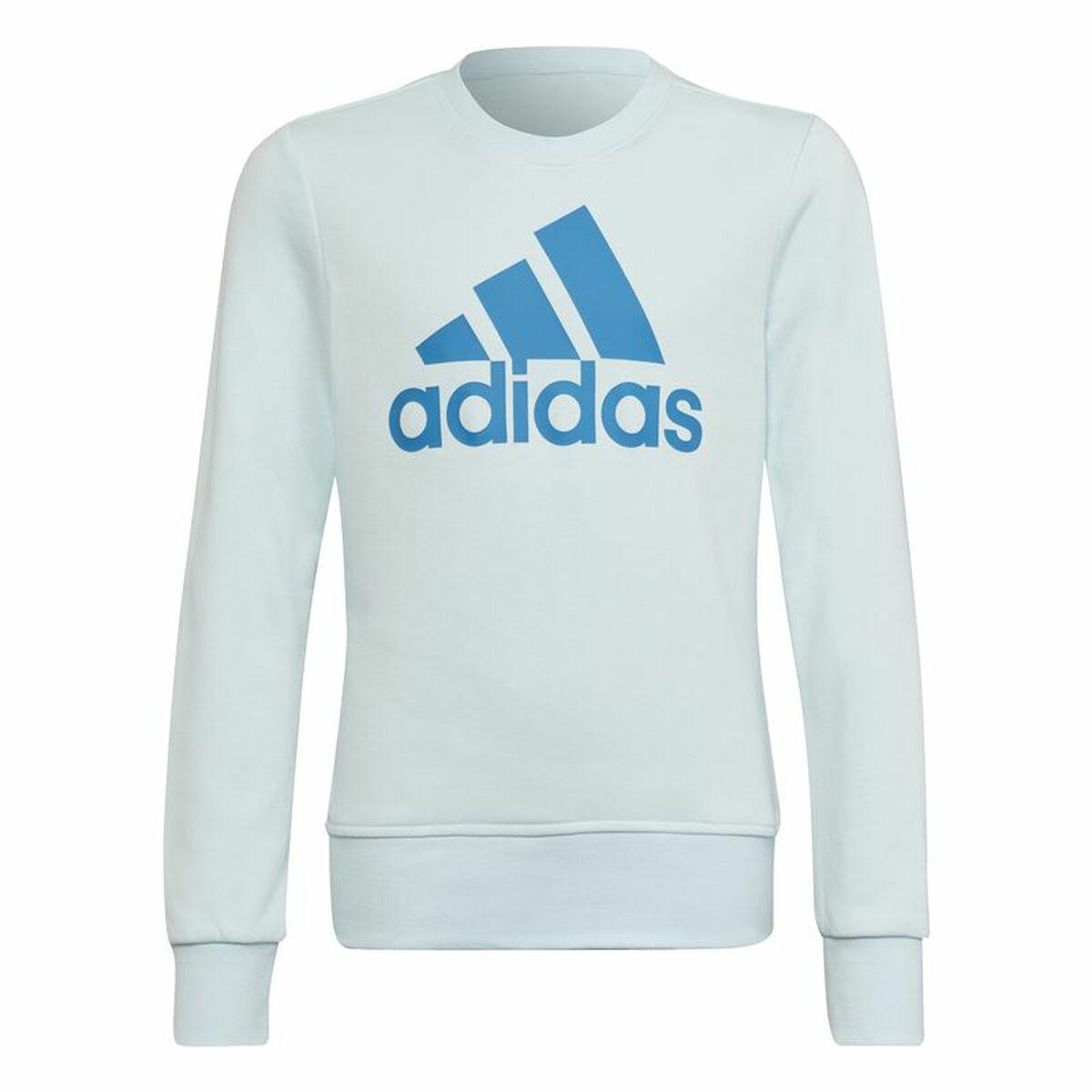 Sweatshirt uden hætte til piger Adidas Essentials Lyseblå 9-10 år
