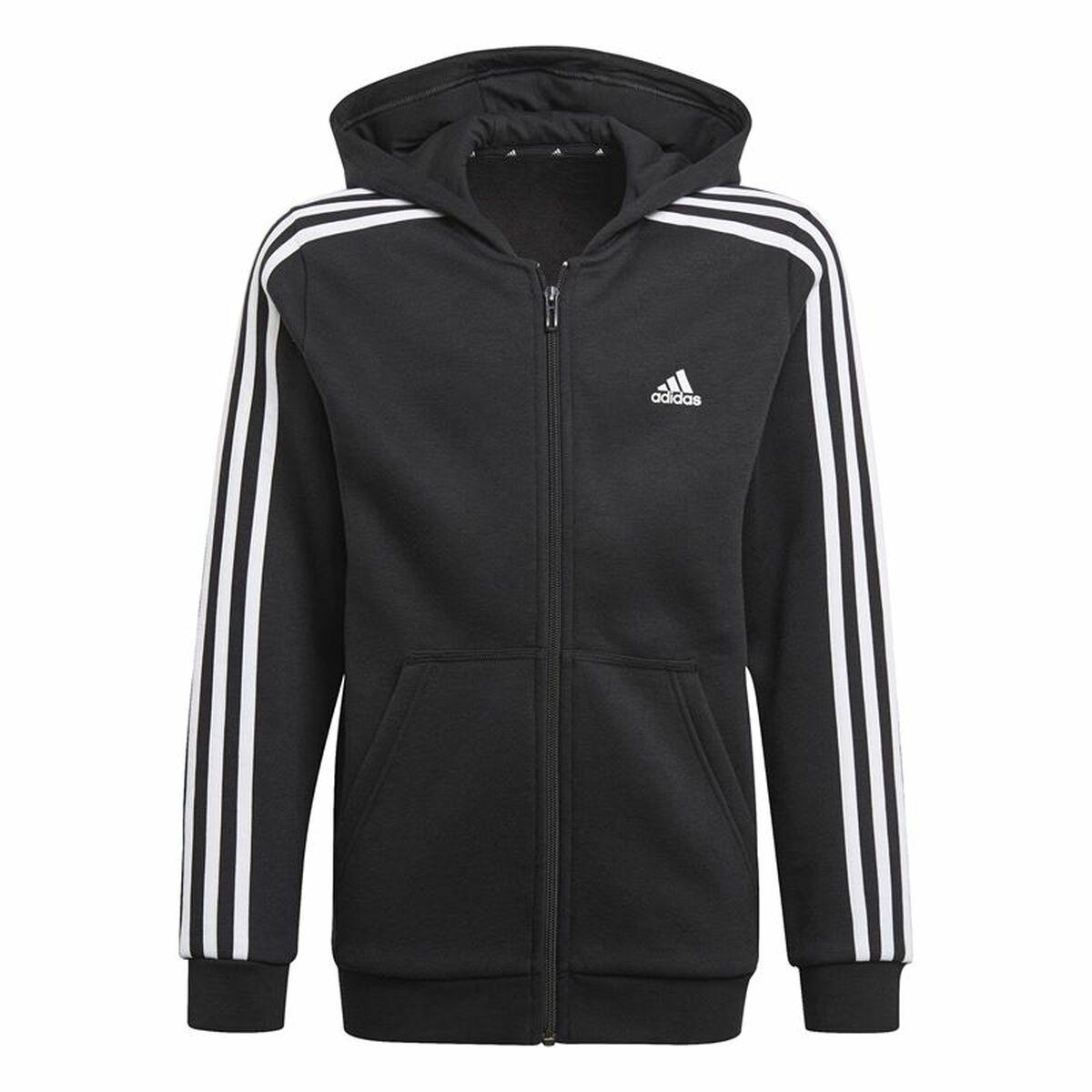 Sweatshirt med hætte til piger Adidas Essentials Sort 9-10 år