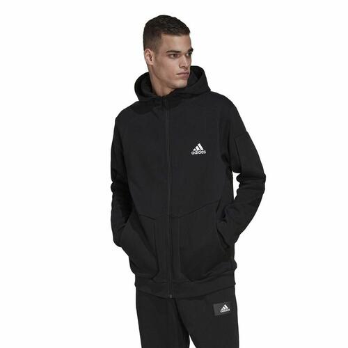 Hættetrøje til Mænd Adidas Essentials For Gameday Sort S