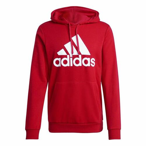 Hættetrøje til Mænd Adidas Essentials Big Logo Rød S