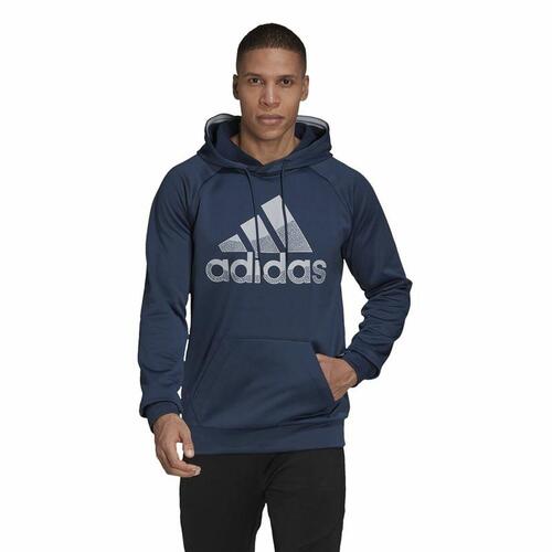 Hættetrøje til Mænd Adidas Game and Go Big Logo Blå M