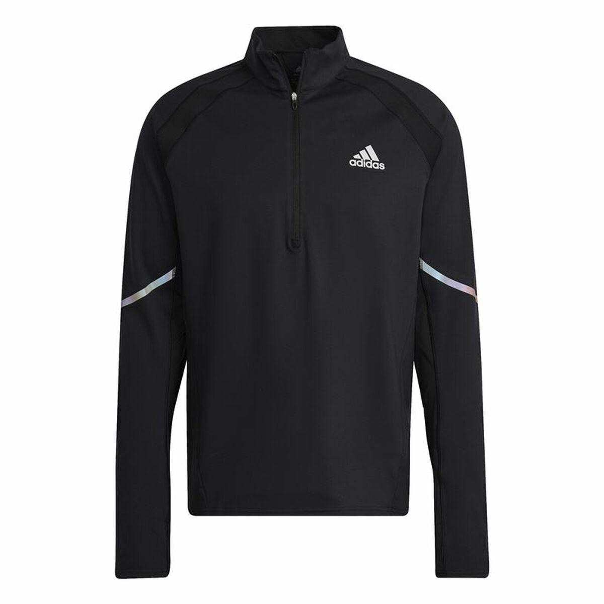 Sweaters uden Hætte til Mænd Adidas Fast 1/2 Zip Sort M