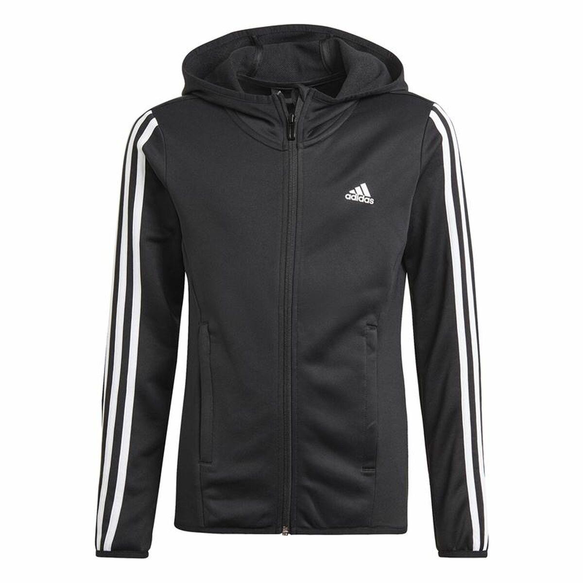 Sweatshirt med hætte til piger Adidas Designed to Move Sort 11-12 år