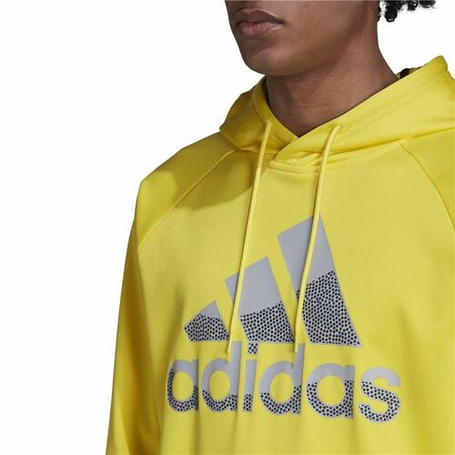 Hættetrøje til Mænd Adidas Game and Go Big Logo Gul XL
