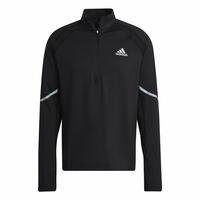 Sweaters uden Hætte til Mænd Adidas Fast 1/2 Zip Sort L
