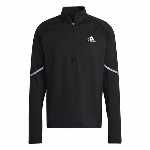 Sweaters uden Hætte til Mænd Adidas Fast 1/2 Zip Sort L