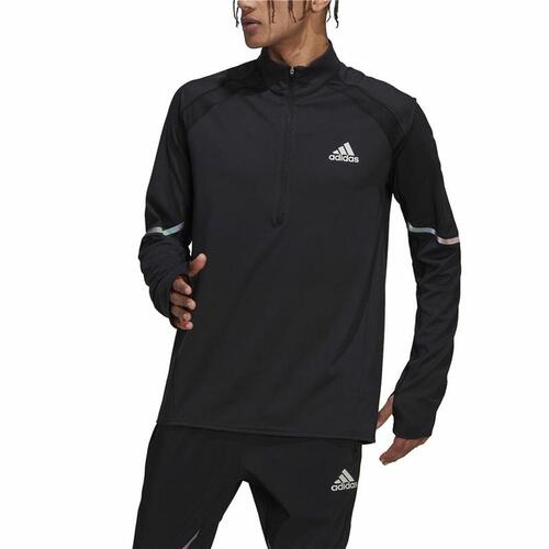 Sweaters uden Hætte til Mænd Adidas Fast 1/2 Zip Sort L