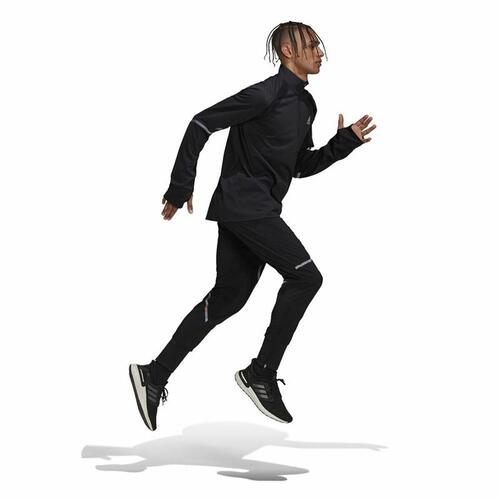 Sweaters uden Hætte til Mænd Adidas Fast 1/2 Zip Sort L