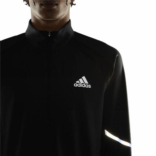 Sweaters uden Hætte til Mænd Adidas Fast 1/2 Zip Sort L