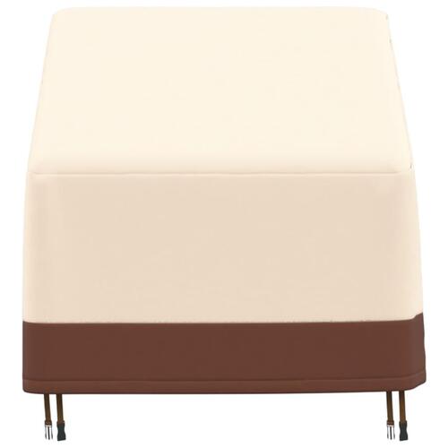 Overtræk til loungestol 79x97x48/74 cm 600D oxfordstof beige