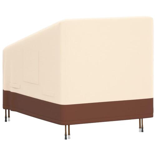 Overtræk til loungestol 79x97x48/74 cm 600D oxfordstof beige