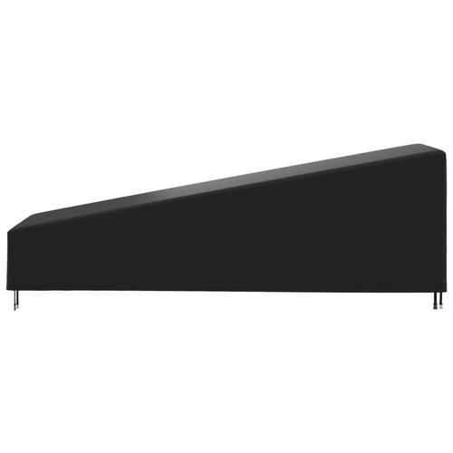 Overtræk til liggestol 203x81x25/63 cm 420D oxfordstof sort