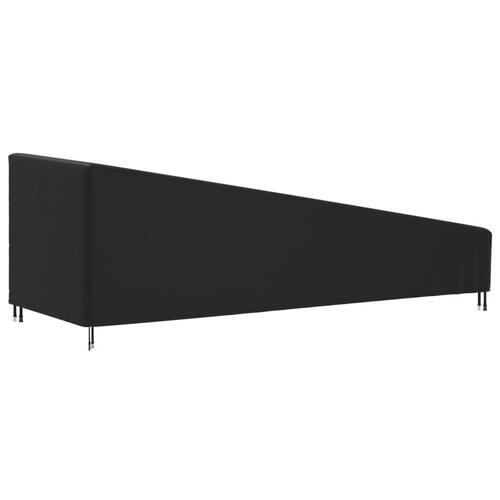 Overtræk til liggestol 203x81x25/63 cm 420D oxfordstof sort