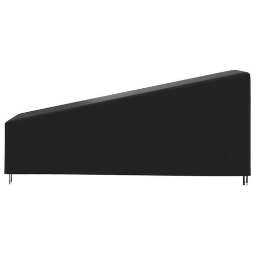 Overtræk til liggestol 195x76x40/80 cm 420D oxfordstof sort