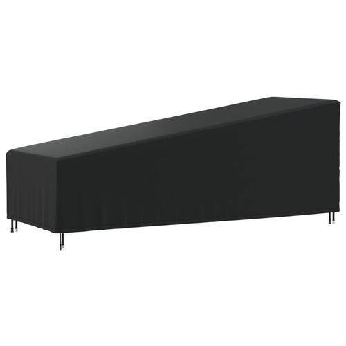 Overtræk til liggestol 210x80x45/75 cm 420D oxfordstof sort