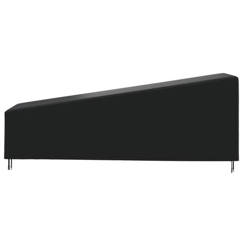 Overtræk til liggestol 210x80x45/75 cm 420D oxfordstof sort