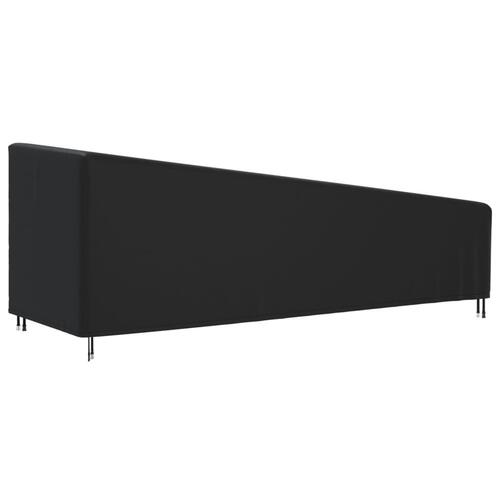 Overtræk til liggestol 210x80x45/75 cm 420D oxfordstof sort