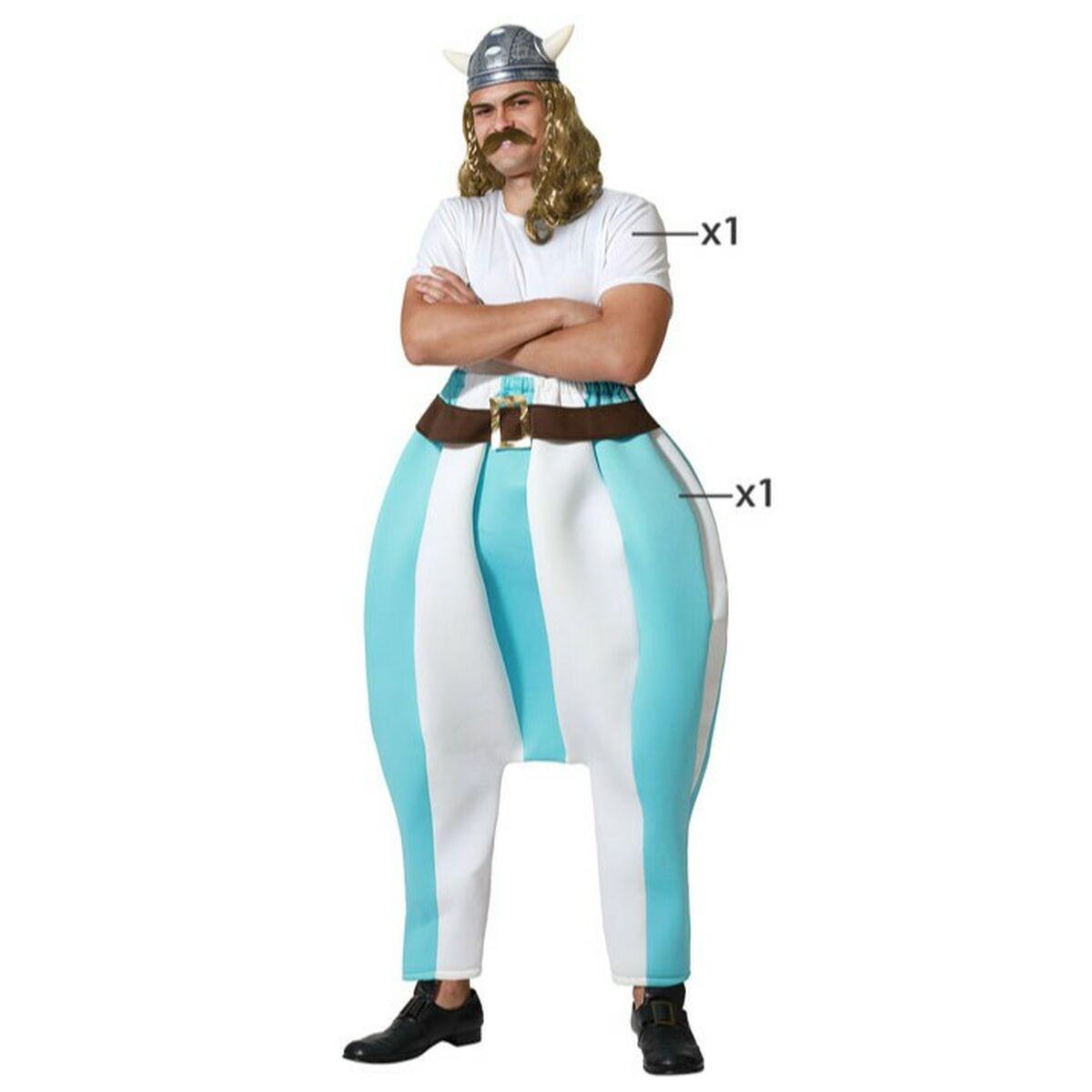 Kostume til voksne Viking mand Blå M/L