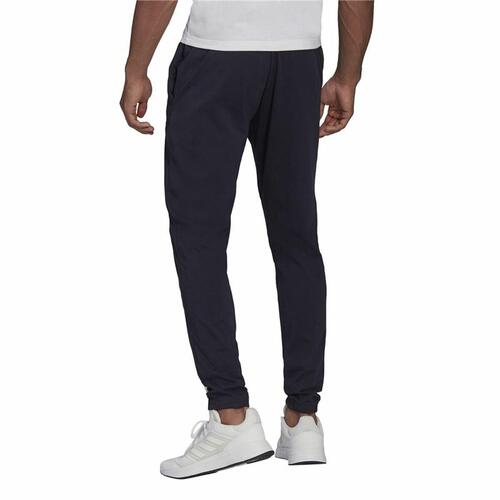 Træningsdragt til voksne underdele Adidas Essentials Single Jersey Tapered Blå Mænd L