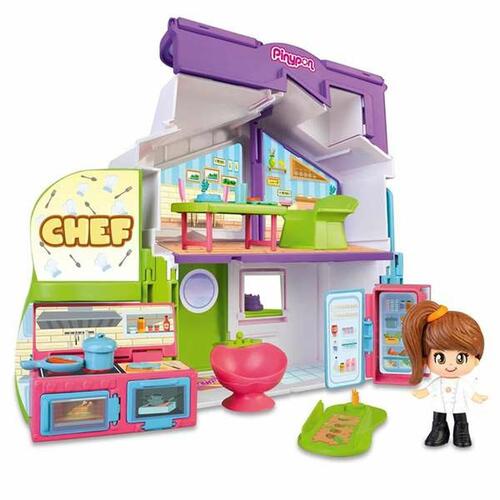 Playset Pinypon Chef & Stylist & High School 3-i-1