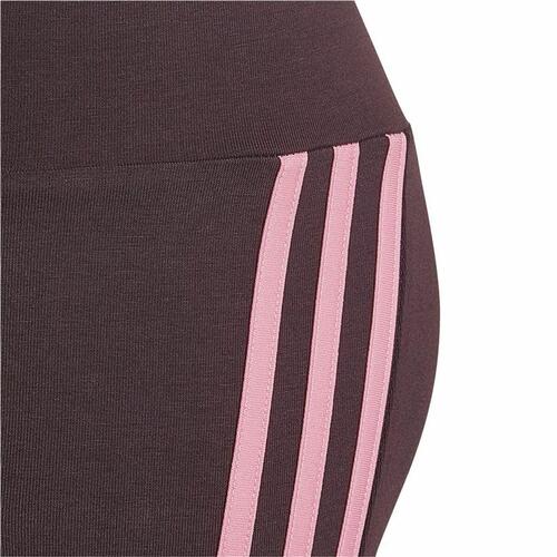 Sport leggings til børn Adidas 3 bandas Lilla 7-8 år