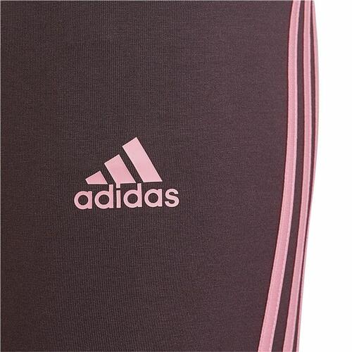 Sport leggings til børn Adidas 3 bandas Lilla 7-8 år