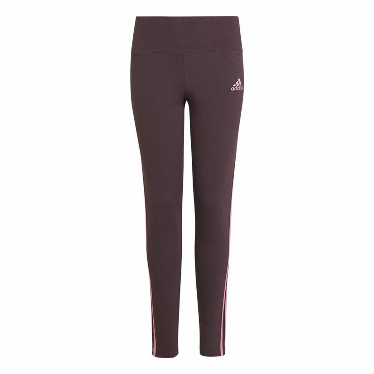 Sport leggings til børn Adidas 3 bandas Lilla 14-15 år