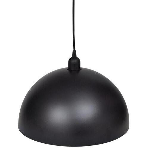 Loftslampe halvkugle 2 stk. højdejusterbar sort