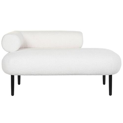 Sofa Hvid Sort Metal Scandi 127,5 x 73,5 x 64 cm