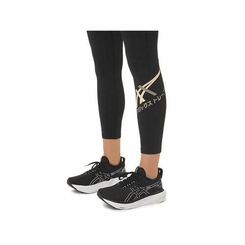 Sport leggings til kvinder Asics Tiger 7/8 Sort L