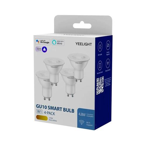 LED-lampe Yeelight YLDP004-4pcs Hvid Ja 80 GU10 350 lm