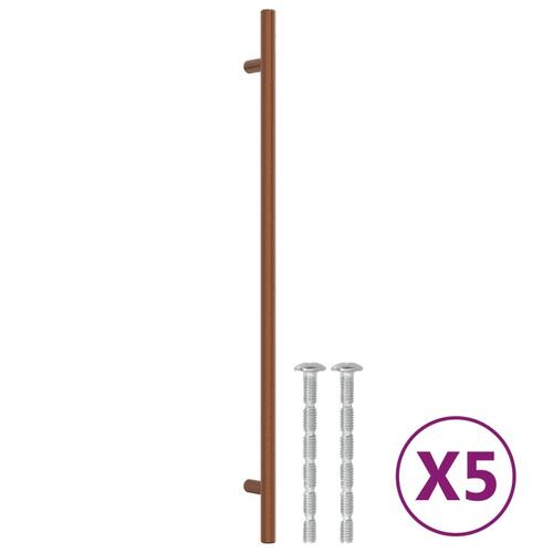Skabshåndtag 5 stk. 320 mm rustfrit stål bronzefarvet