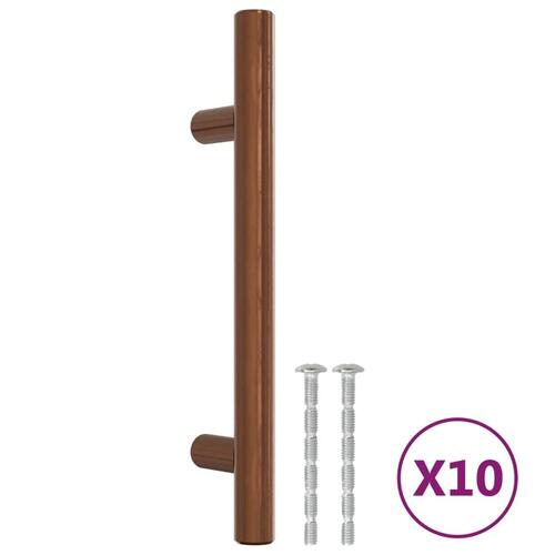 Skabshåndtag 10 stk. 96 mm rustfrit stål bronzefarvet