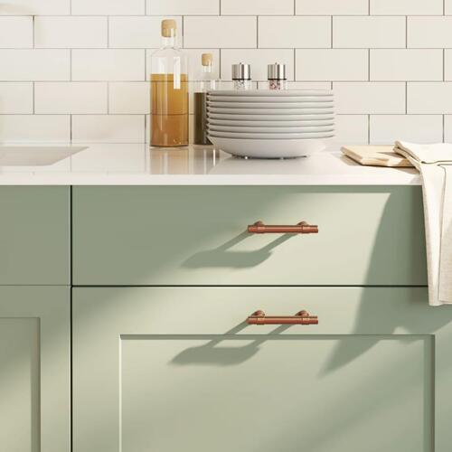 Skabshåndtag 10 stk. 64 mm rustfrit stål bronzefarvet