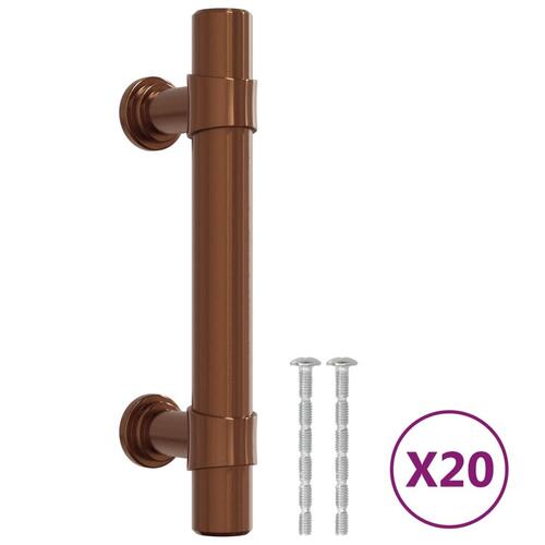 Skabshåndtag 10 stk. 64 mm rustfrit stål bronzefarvet