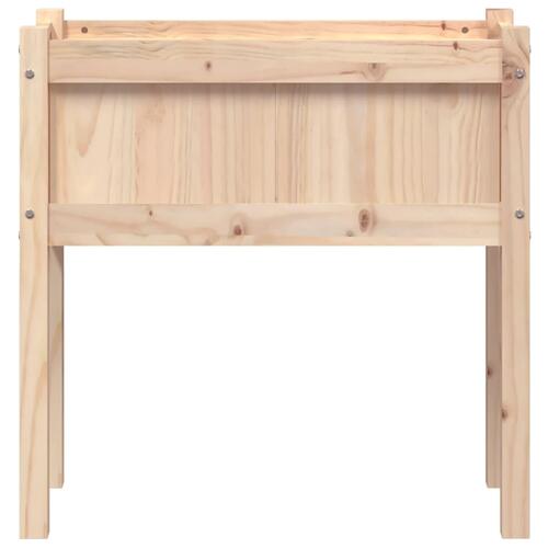 Plantekasse med ben 70x31x70 cm massivt fyrretræ