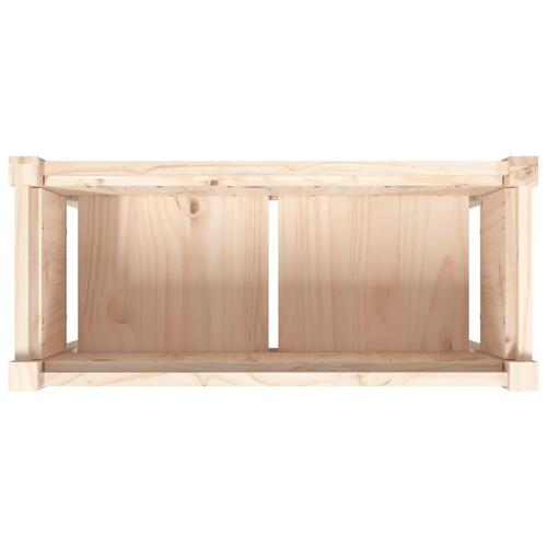 Plantekasse med ben 70x31x70 cm massivt fyrretræ