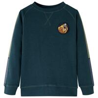 Sweatshirt til børn mosgrøn str. 92