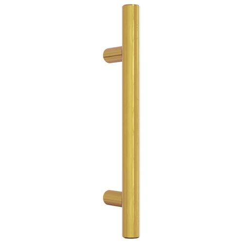 Skabshåndtag 10 stk. 96 mm rustfrit stål guldfarvet