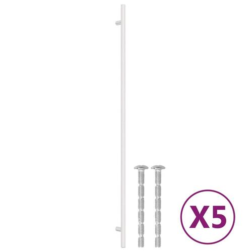 Skabshåndtag 5 stk. 480 mm rustfrit stål sølvfarvet