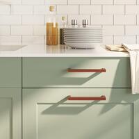 Skabshåndtag 10 stk. 160 mm rustfrit stål bronzefarvet