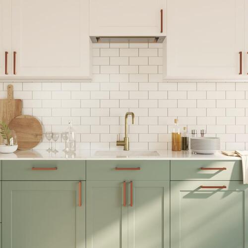 Skabshåndtag 10 stk. 160 mm rustfrit stål bronzefarvet