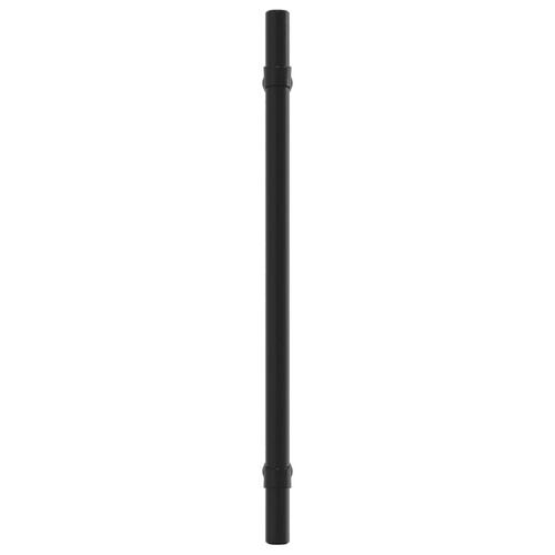 Skabshåndtag 5 stk. 192 mm rustfrit stål sort