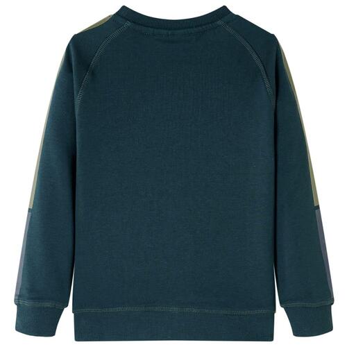 Sweatshirt til børn mosgrøn str. 116