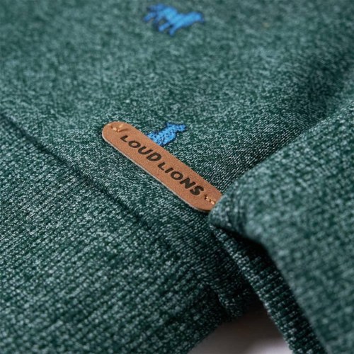 Sweatshirt til børn mørkegrønmeleret str. 140
