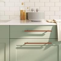 Skabshåndtag 5 stk. 224 mm rustfrit stål bronzefarvet